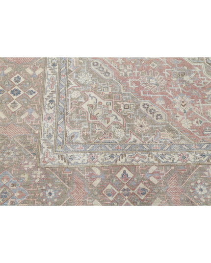 Tabriz 9' 4" X 13' 0" Hand Knotted Wool Rug 9' 4" X 13' 0" (284 X 396) / Pink / Wool