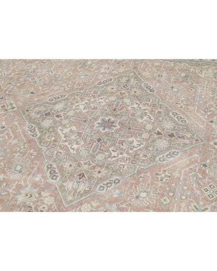 Tabriz 9' 4" X 13' 0" Hand Knotted Wool Rug 9' 4" X 13' 0" (284 X 396) / Pink / Wool