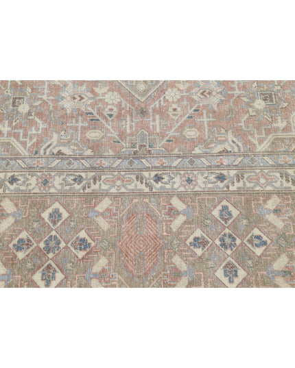 Tabriz 9' 4" X 13' 0" Hand Knotted Wool Rug 9' 4" X 13' 0" (284 X 396) / Pink / Wool