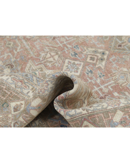 Tabriz 9' 4" X 13' 0" Hand Knotted Wool Rug 9' 4" X 13' 0" (284 X 396) / Pink / Wool