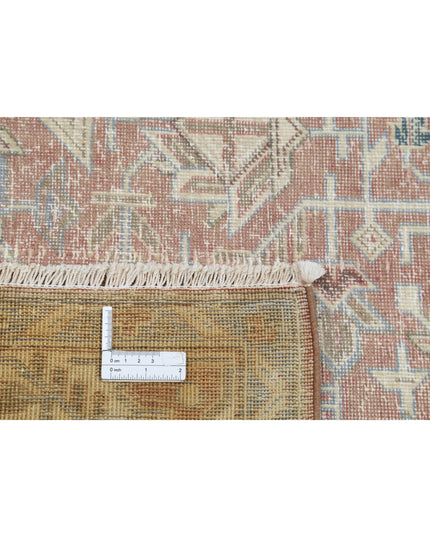 Tabriz 9' 4" X 13' 0" Hand Knotted Wool Rug 9' 4" X 13' 0" (284 X 396) / Pink / Wool