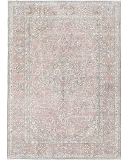 Tabriz 9' 4" X 13' 0" Hand Knotted Wool Rug 9' 4" X 13' 0" (284 X 396) / Pink / Wool