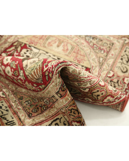 Tabriz 2' 0" X 2' 9" Hand Knotted Wool Rug 2' 0" X 2' 9" (61 X 84) / Red / Wool