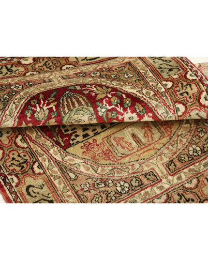 Tabriz 2' 0" X 2' 9" Hand Knotted Wool Rug 2' 0" X 2' 9" (61 X 84) / Red / Wool