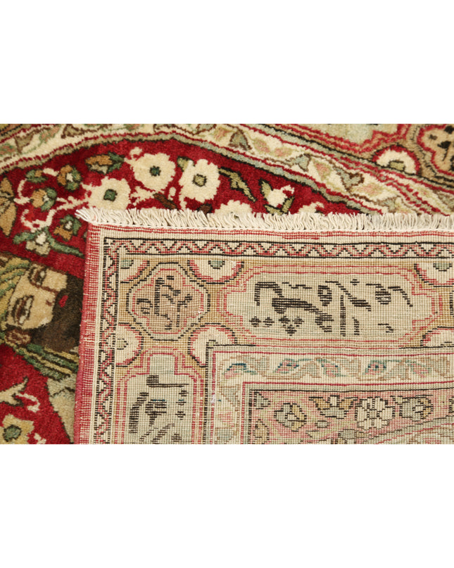 Tabriz 2' 0" X 2' 9" Hand Knotted Wool Rug 2' 0" X 2' 9" (61 X 84) / Red / Wool