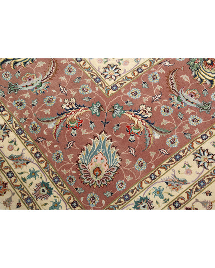 Tabriz 13' 0" X 16' 11" Hand Knotted Wool Rug 13' 0" X 16' 11" (396 X 516) / Ivory / Wool