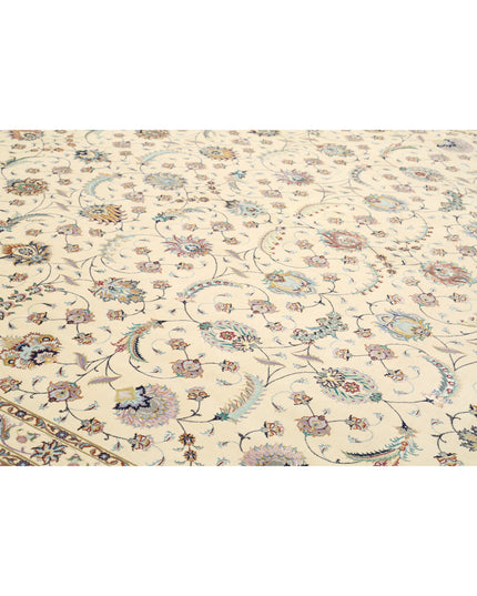 Tabriz 13' 0" X 16' 11" Hand Knotted Wool Rug 13' 0" X 16' 11" (396 X 516) / Ivory / Wool