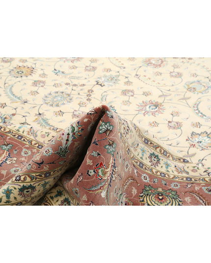 Tabriz 13' 0" X 16' 11" Hand Knotted Wool Rug 13' 0" X 16' 11" (396 X 516) / Ivory / Wool
