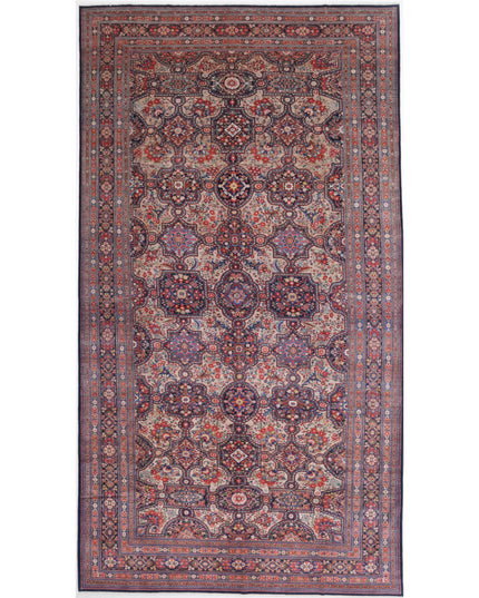 Tabriz 10' 10" X 20' 7" Hand Knotted Wool Rug 10' 10" X 20' 7" (330 X 627) / Beige / Wool