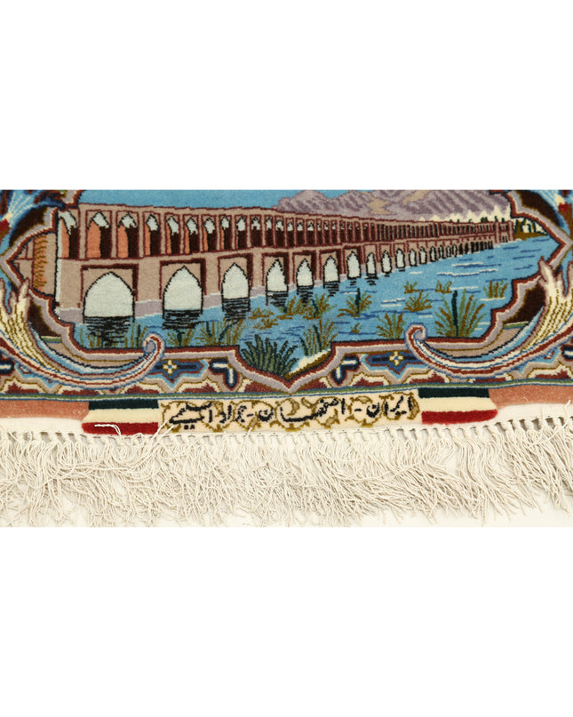 Tabriz 5' 3" X 3' 11" Hand Knotted Wool Rug 5' 3" X 3' 11" (160 X 119) / Ivory / Wool