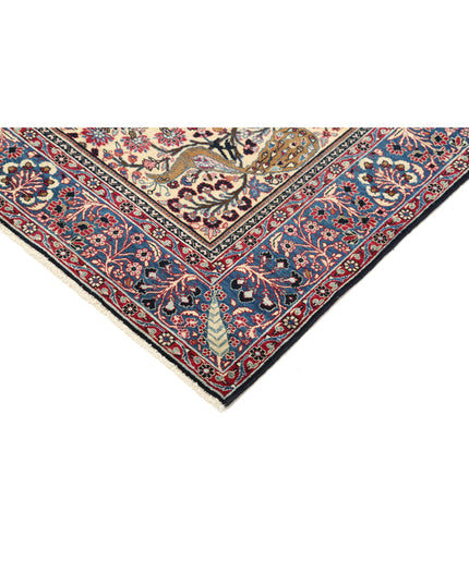 Tabriz 4' 2" X 6' 1" Hand Knotted Wool Rug 4' 2" X 6' 1" (127 X 185) / Ivory / Wool