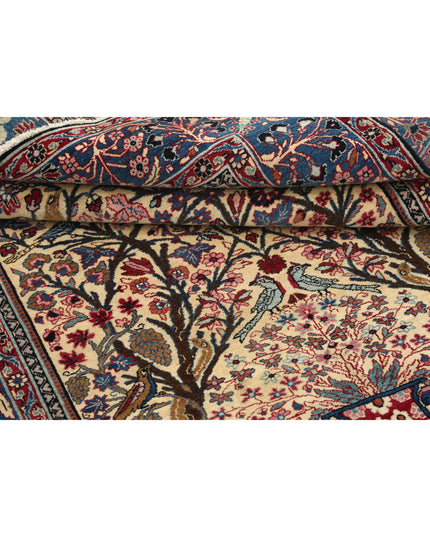 Tabriz 4' 2" X 6' 1" Hand Knotted Wool Rug 4' 2" X 6' 1" (127 X 185) / Ivory / Wool