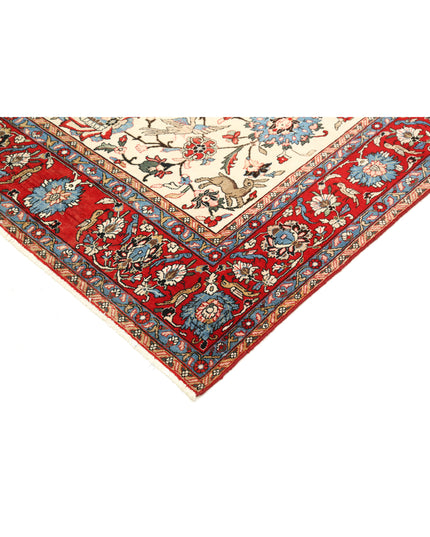 Tabriz 8' 9" X 11' 10" Hand Knotted Wool Rug 8' 9" X 11' 10" (267 X 361) / Ivory / Wool