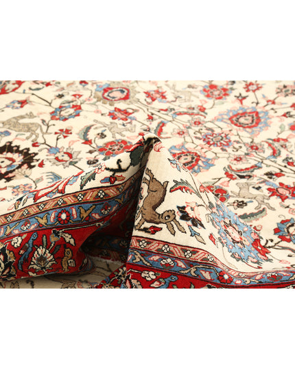 Tabriz 8' 9" X 11' 10" Hand Knotted Wool Rug 8' 9" X 11' 10" (267 X 361) / Ivory / Wool