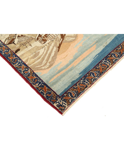 Tabriz 3' 8" X 2' 10" Hand Knotted Wool Rug 3' 8" X 2' 10" (112 X 86) / Ivory / Wool