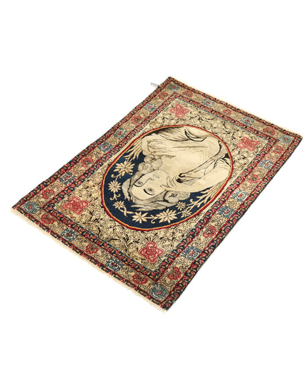 Tabriz 1' 11" X 2' 10" Hand Knotted Wool Rug 1' 11" X 2' 10" (59 X 86) / Ivory / Wool