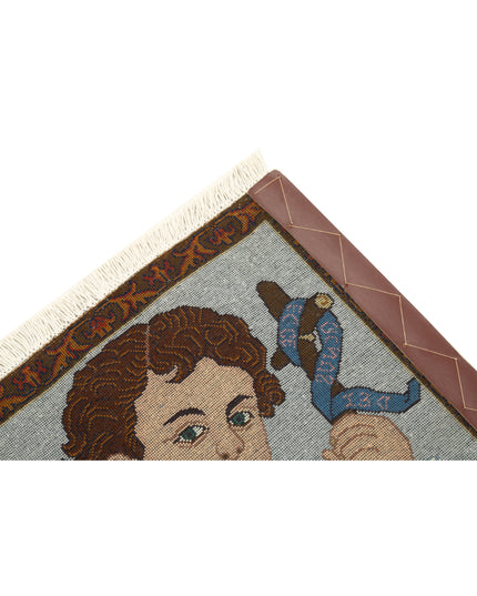 Tabriz 1' 6" X 1' 10" Hand Knotted Wool Rug 1' 6" X 1' 10" (46 X 56) / Grey / Wool