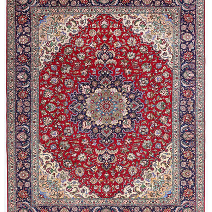 Tabriz 9' 7" X 12' 1" Hand Knotted Wool Rug 9' 7" X 12' 1" (292 X 368) / Red / Wool