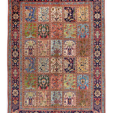Tabriz 8' 2" X 11' 0" Hand Knotted Wool Rug 8' 2" X 11' 0" (249 X 335) / Multi / Wool
