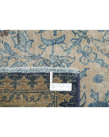 Tabriz 11' 1" X 14' 9" Hand Knotted Wool Rug 11' 1" X 14' 9" (338 X 450) / Taupe / Wool