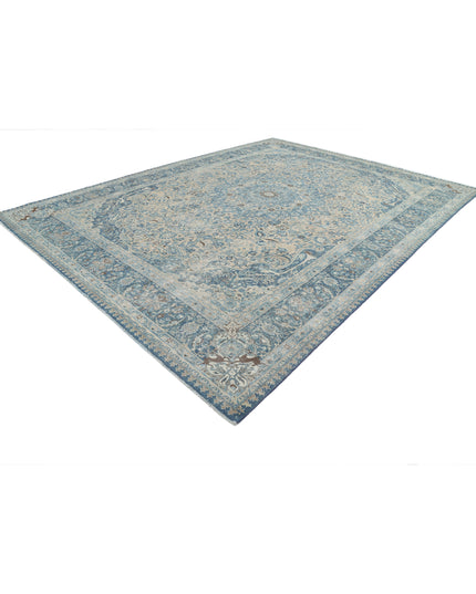 Tabriz 11' 1" X 14' 9" Hand Knotted Wool Rug 11' 1" X 14' 9" (338 X 450) / Taupe / Wool