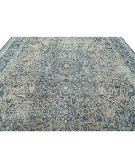 Tabriz 11' 1" X 14' 9" Hand Knotted Wool Rug 11' 1" X 14' 9" (338 X 450) / Taupe / Wool