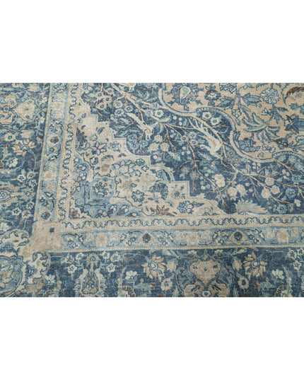 Tabriz 11' 1" X 14' 9" Hand Knotted Wool Rug 11' 1" X 14' 9" (338 X 450) / Taupe / Wool