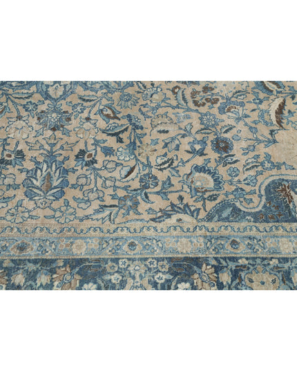 Tabriz 11' 1" X 14' 9" Hand Knotted Wool Rug 11' 1" X 14' 9" (338 X 450) / Taupe / Wool
