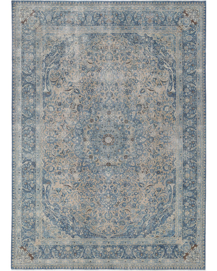 Tabriz 11' 1" X 14' 9" Hand Knotted Wool Rug 11' 1" X 14' 9" (338 X 450) / Taupe / Wool