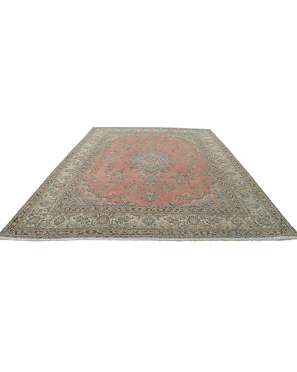 Tabriz 10' 0" X 13' 8" Hand Knotted Wool Rug 10' 0" X 13' 8" (305 X 417) / Pink / Wool