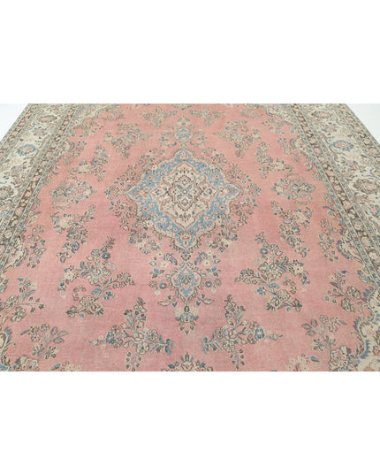 Tabriz 10' 0" X 13' 8" Hand Knotted Wool Rug 10' 0" X 13' 8" (305 X 417) / Pink / Wool