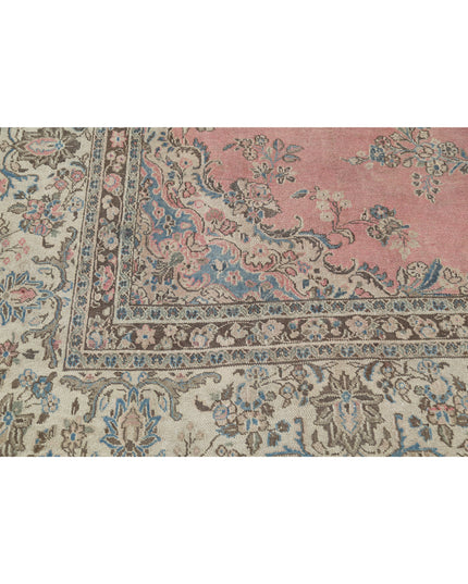 Tabriz 10' 0" X 13' 8" Hand Knotted Wool Rug 10' 0" X 13' 8" (305 X 417) / Pink / Wool