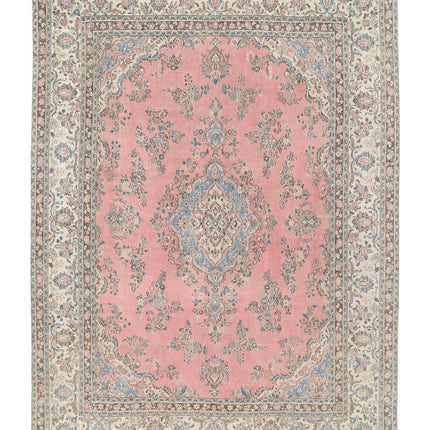 Tabriz 10' 0" X 13' 8" Hand Knotted Wool Rug 10' 0" X 13' 8" (305 X 417) / Pink / Wool
