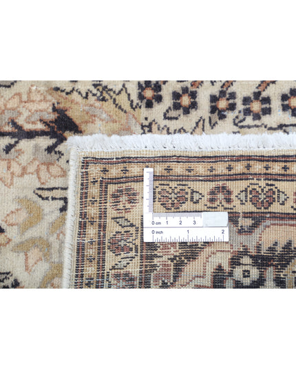 Tabriz 4' 6" X 8' 0" Hand Knotted Wool Rug 4' 6" X 8' 0" (137 X 244) / Ivory / Wool