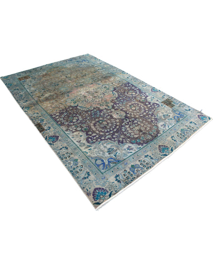 Tabriz 6' 0" X 8' 11" Hand Knotted Wool Rug 6' 0" X 8' 11" (183 X 272) / Grey / Wool