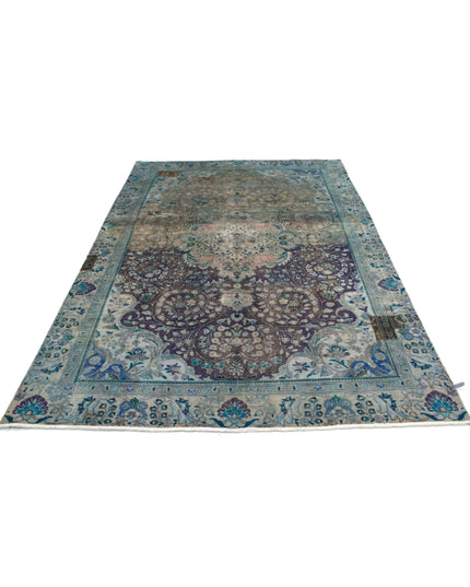 Tabriz 6' 0" X 8' 11" Hand Knotted Wool Rug 6' 0" X 8' 11" (183 X 272) / Grey / Wool