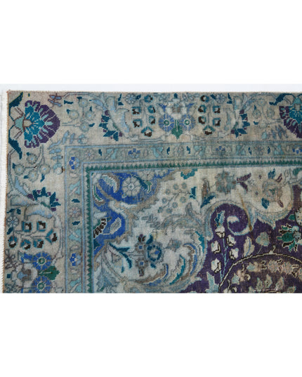 Tabriz 6' 0" X 8' 11" Hand Knotted Wool Rug 6' 0" X 8' 11" (183 X 272) / Grey / Wool