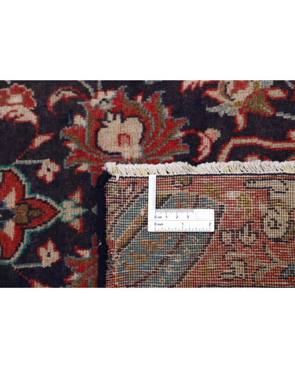 Tabriz 3' 3" X 6' 10" Hand Knotted Wool Rug 3' 3" X 6' 10" (99 X 208) / Blue / Wool