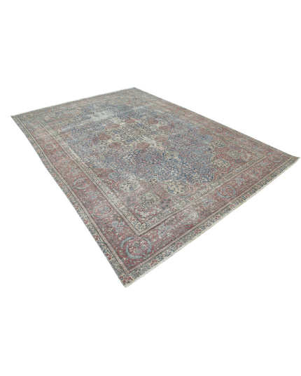 Tabriz 8' 2" X 11' 2" Hand Knotted Wool Rug 8' 2" X 11' 2" (249 X 340) / Blue / Wool