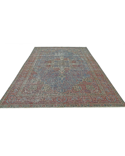 Tabriz 8' 2" X 11' 2" Hand Knotted Wool Rug 8' 2" X 11' 2" (249 X 340) / Blue / Wool