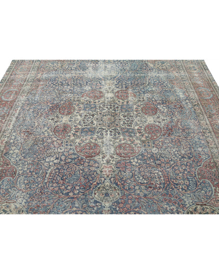 Tabriz 8' 2" X 11' 2" Hand Knotted Wool Rug 8' 2" X 11' 2" (249 X 340) / Blue / Wool