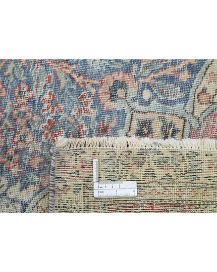 Tabriz 8' 2" X 11' 2" Hand Knotted Wool Rug 8' 2" X 11' 2" (249 X 340) / Blue / Wool