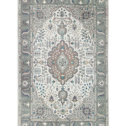 Tabriz 3' 2" X 5' 0" Hand Knotted Wool Rug 3' 2" X 5' 0" (97 X 152) / Ivory / Wool