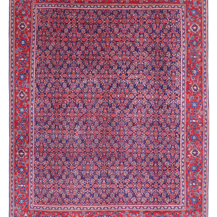 Tabriz 9' 7" X 12' 7" Hand Knotted Wool Rug 9' 7" X 12' 7" (292 X 383) / Blue / Wool