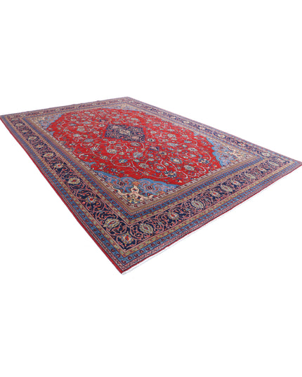 Tabriz 9' 9" X 14' 0" Hand Knotted Wool Rug 9' 9" X 14' 0" (297 X 427) / Red / Wool
