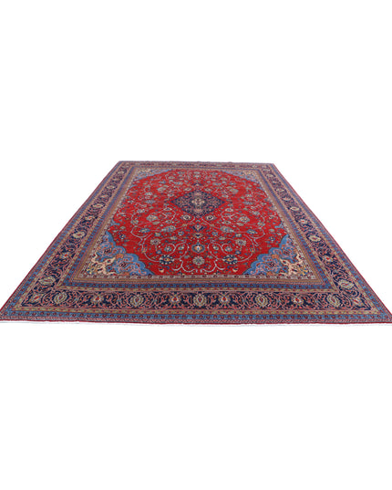 Tabriz 9' 9" X 14' 0" Hand Knotted Wool Rug 9' 9" X 14' 0" (297 X 427) / Red / Wool