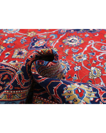 Tabriz 9' 9" X 14' 0" Hand Knotted Wool Rug 9' 9" X 14' 0" (297 X 427) / Red / Wool