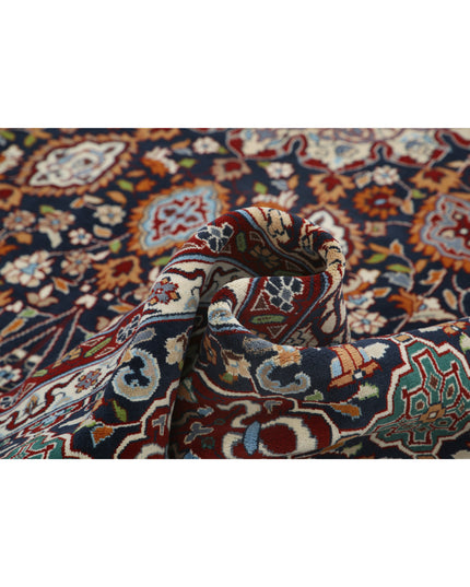 Tabriz 9' 11" X 13' 9" Hand Knotted Wool Rug 9' 11" X 13' 9" (302 X 419) / Blue / Wool