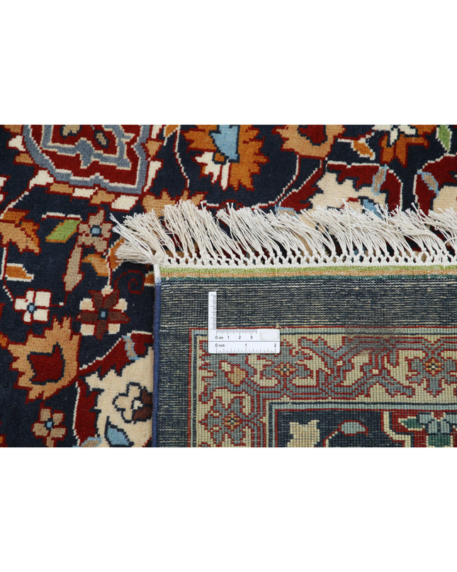 Tabriz 9' 11" X 13' 9" Hand Knotted Wool Rug 9' 11" X 13' 9" (302 X 419) / Blue / Wool