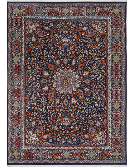 Tabriz 9' 11" X 13' 9" Hand Knotted Wool Rug 9' 11" X 13' 9" (302 X 419) / Blue / Wool